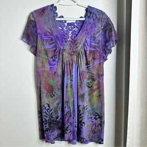 Unity World Wear XL Purple Top